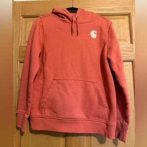 Women’s Coral Carhartt Hoodie Size Medium